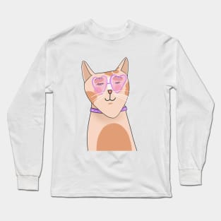 Cat for Valentine's Day Long Sleeve T-Shirt